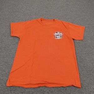 Sturgis Shirt Mens Large Orange 2021 Motorcycle Rally Mount Rushmore Graphic Tee